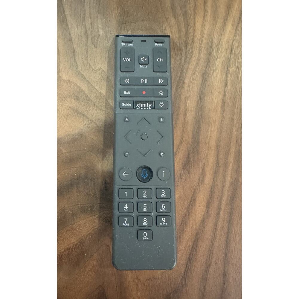 Comcast - Xfinity XR15 V2 UQ Wedge Gray Voice Remote Control X1 - Tested